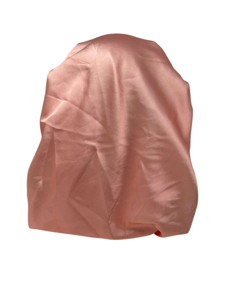 It's Younique OB-SOL-PEA Solid Peach Pre-Tied Open Back Bandanna with Velvet Grip Myselflingerie.com