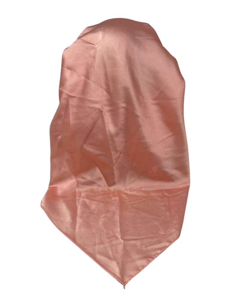 It's Younique OB-SOL-PEA Solid Peach Pre-Tied Open Back Bandanna with Velvet Grip Myselflingerie.com