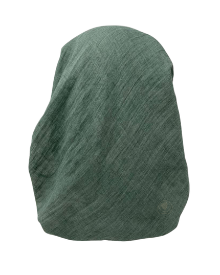 Lizi Headwear IB-TT-26630-OB Solid Muted Green Open Back Adjustable Pre-tied Bandanna with Velvet Grip Myselflingerie.com