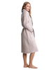 Barefoot Dreams BDUCC25947 Stone CozyChic Blanket Stitch Robe Myselflingerie.com
