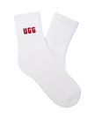 UGG 1171623 Red Saffron/Grey Heather Quinlin Logo Quarter 2 Pack Socks Myselflingerie.com