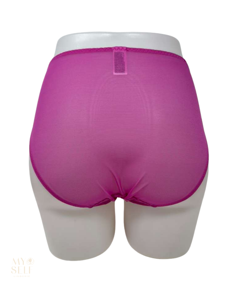 Wacoal 841191 &nbsp;Wild Azalea/Cradle Pink Embrace Lace Hi Cut Brief Myselflingerie.com