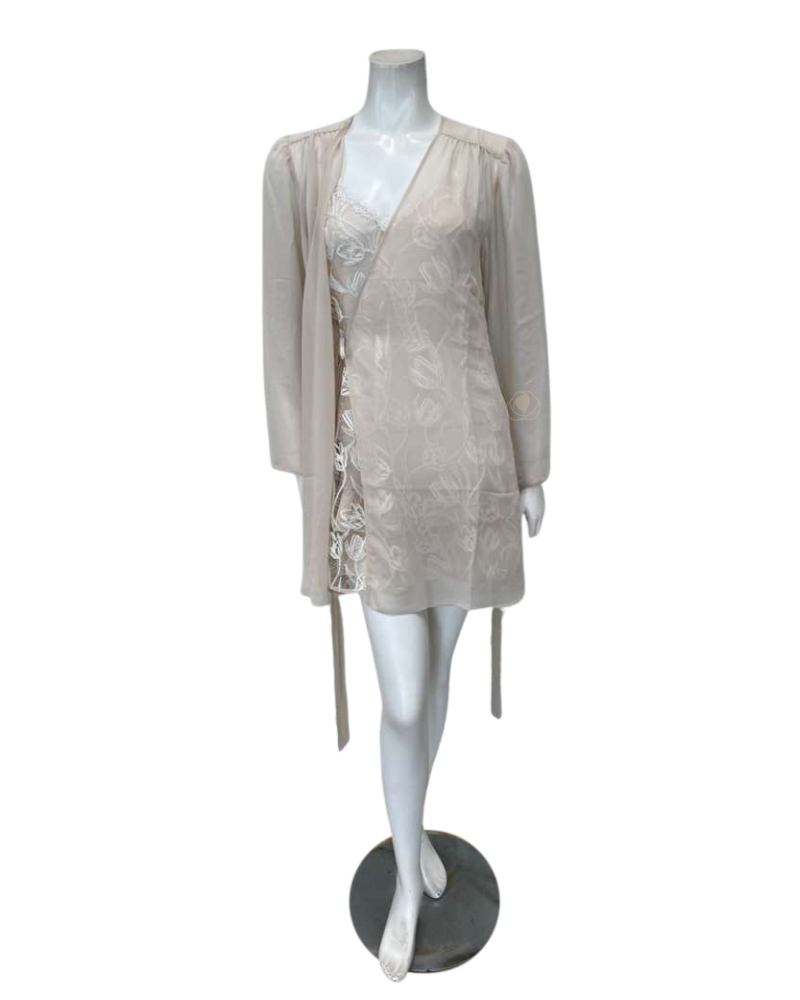 Rya Collection 1070+ 1030 Champagne Holland Chemise & Lovely Wrap Set Myselflingerie.com