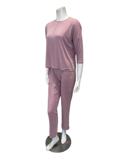 Oh! Zuza M4621 Lilac Comfy Modal Lounge & Capri Pants Pajamas Set Myselflingerie.com
