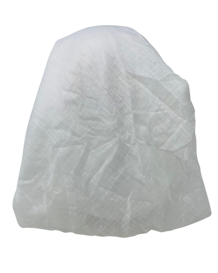 It's Younique Solid White Shimmer Pre-Tied Open Back Bandanna with Velvet Grip