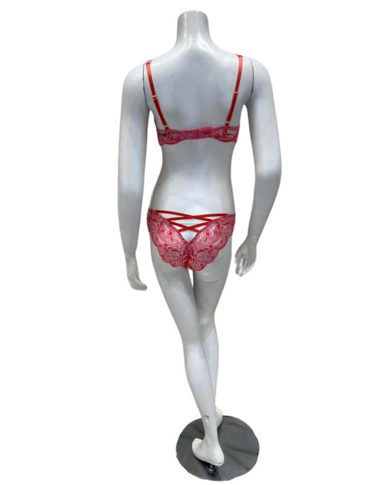 Cosabella LIANE1181 + 0521 Granita Lianella Open Plunge Underwire Bra & Bikini Set Myselflingerie.com