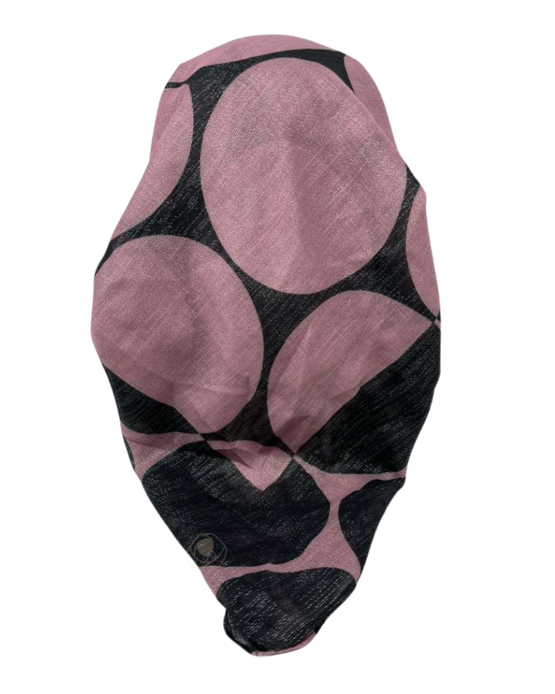 VT2815 Mauve Pulse Point Versatile Style Long Tails Open Back Pre-Tied Bandanna