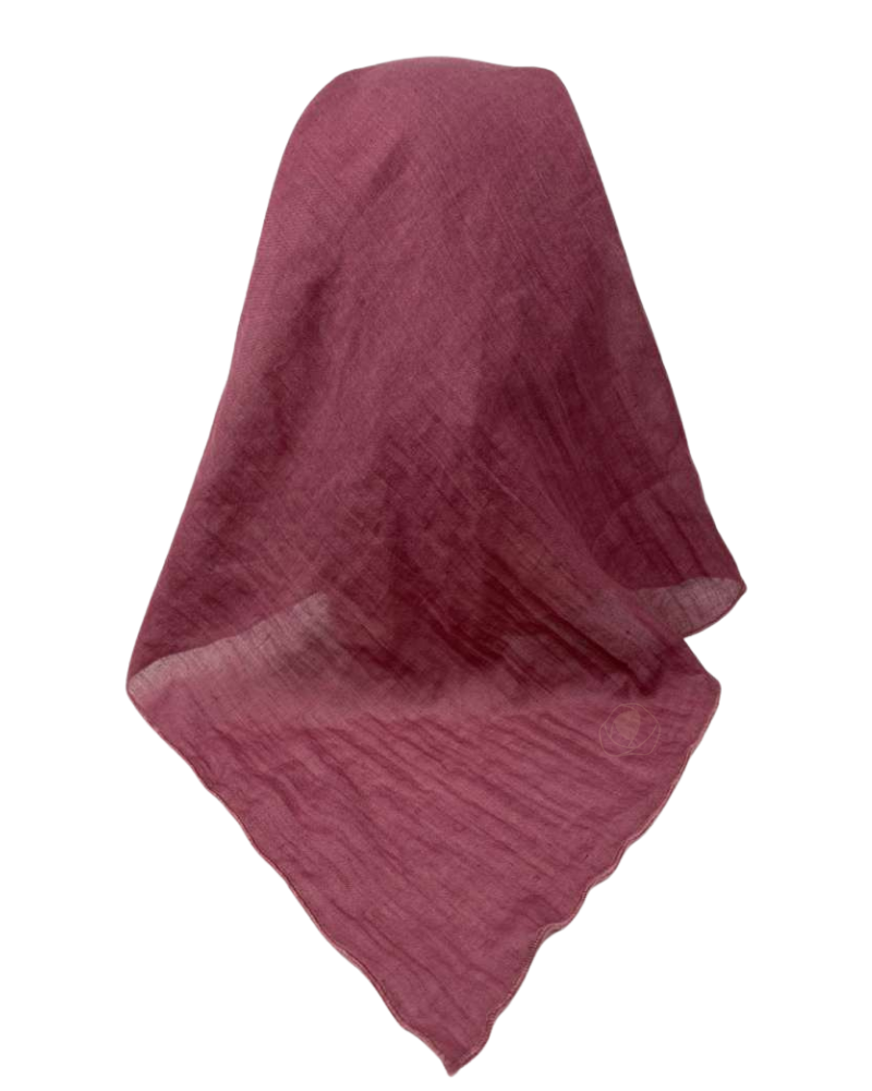 Lizi Headwear IB-TT-26630-OB Solid Dark Mauve Open Back Adjustable Pre-Tied Bandanna with Velvet Grip Myselflingerie.com