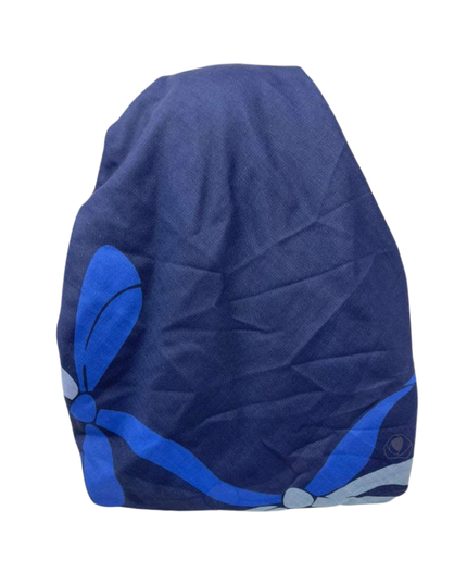 Ahead VT2804 Blue Twist and Tied Versatile Style Long Tails Open Back Pre-Tied Bandanna Myselflingerie.com