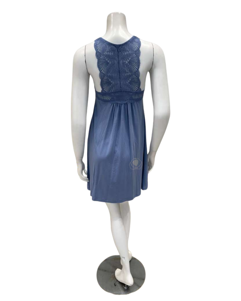 Fleur't 680 Denim Lace T-Back Short Modal Chemise Myselflingerie.com