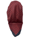 It's Younique OB-HOUND-RDBK Red/Black Houndstooth Pre-Tied Open Back Bandanna with Velvet Grip Myselflingerie.com