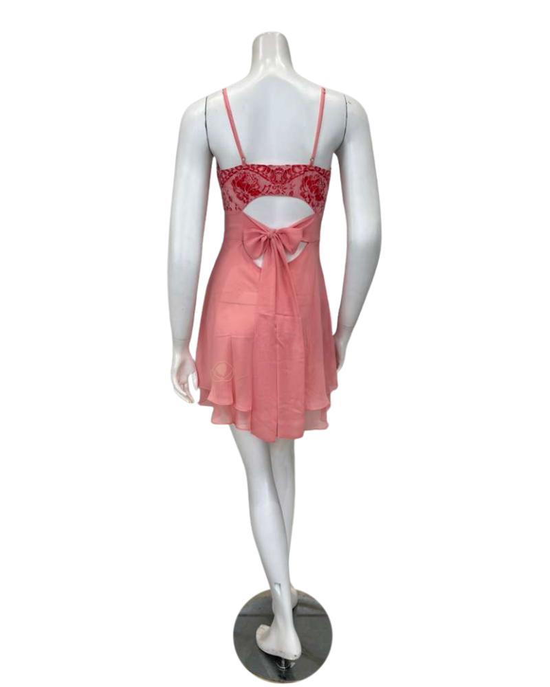 Rya Collection 1084 + 1085 Rosewood Shoreline Chemise & Wrap Set Myselflingerie.com