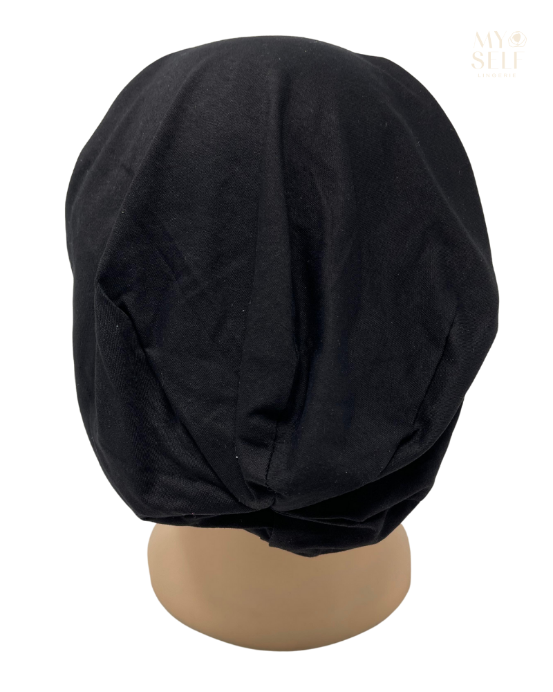 Ahead BN2755 Black Adjustable Swim Beanie Myselflingerie.com