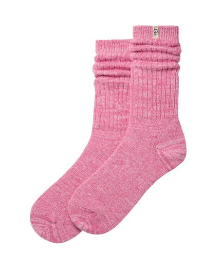 UGG 1014832 Woodviolet Rib Knit Slouchy Crew Socks Myselflingerie.com