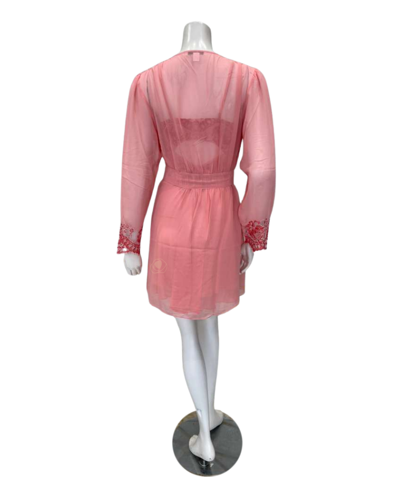 Rya Collection 1084 + 1085 Rosewood Shoreline Chemise & Wrap Set Myselflingerie.com