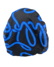 Ahead P2882 Black Blue Entwine Classic Fit Pre-Tied Bandanna Myselflingerie.com