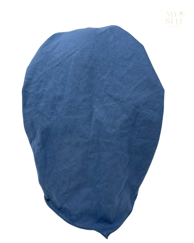 Ahead Mini VT2755 Denim Blue Versatile Short Tails Adjustable Swim Open Back Pre-Tied Bandanna Myselflingerie.com