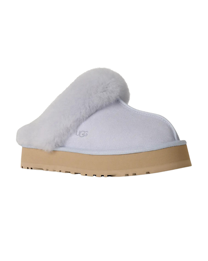 UGG 1122550 Misty Wisteria Disquette Slippers with Fur Trim Myselflingerie.com