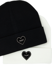 Tal New York TGHB The Gunmetal Heart Black Beanie Myselflingerie.com