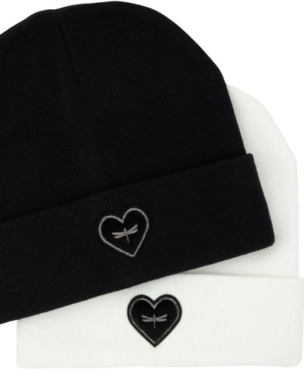 Tal New York TGHB The Gunmetal Heart Black Beanie Myselflingerie.com