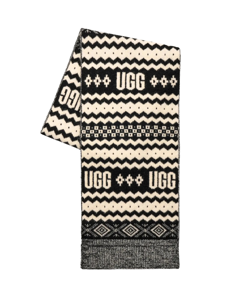 UGG 102736 Black Multi UGGisle Scarf Myselflingerie.com