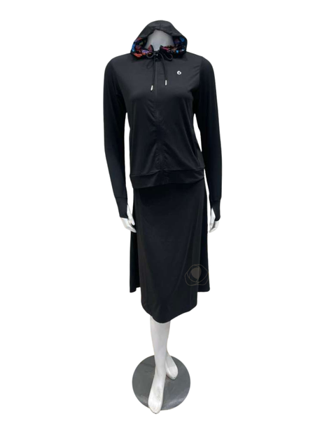 ORD Patterened Active/Swim Hoodie and Skirt Set Myselflingerie.com