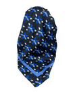 It's Younique OB-BL-DAI Two Tones Blue Daisies Pre-Tied Open Back Bandanna with Velvet Grip Myselflingerie.com