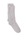 Barefoot Dreams BU614 Stone/White CozyChic Heathered Socks Myselflingerie.com
