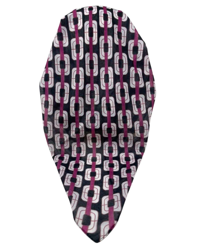 It's Younique Pink Links Pre-Tied Open Back Bandanna with Velvet Grip Myselflingerie.com