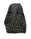 Ahead VT2675 Black/Gold Entwine Versatile Style Long Tails Open Back Pre-Tied Bandanna Myselflingerie.com