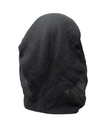 Lizi Headwear IB-TT-26630-OB Solid Black Open Back Adjustable Pre-Tied Bandanna with Velvet Grip Myselflingerie.com