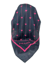 It's Younique Pink on Black Designer Inspired Pre-Tied Open Back Bandanna with Velvet Grip Myselflingerie.com