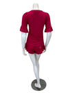 Oh! Zuza 4625 Ruby Ruffled Modal Short Sleeve & Shorts Pajamas Set Myselflingerie.com