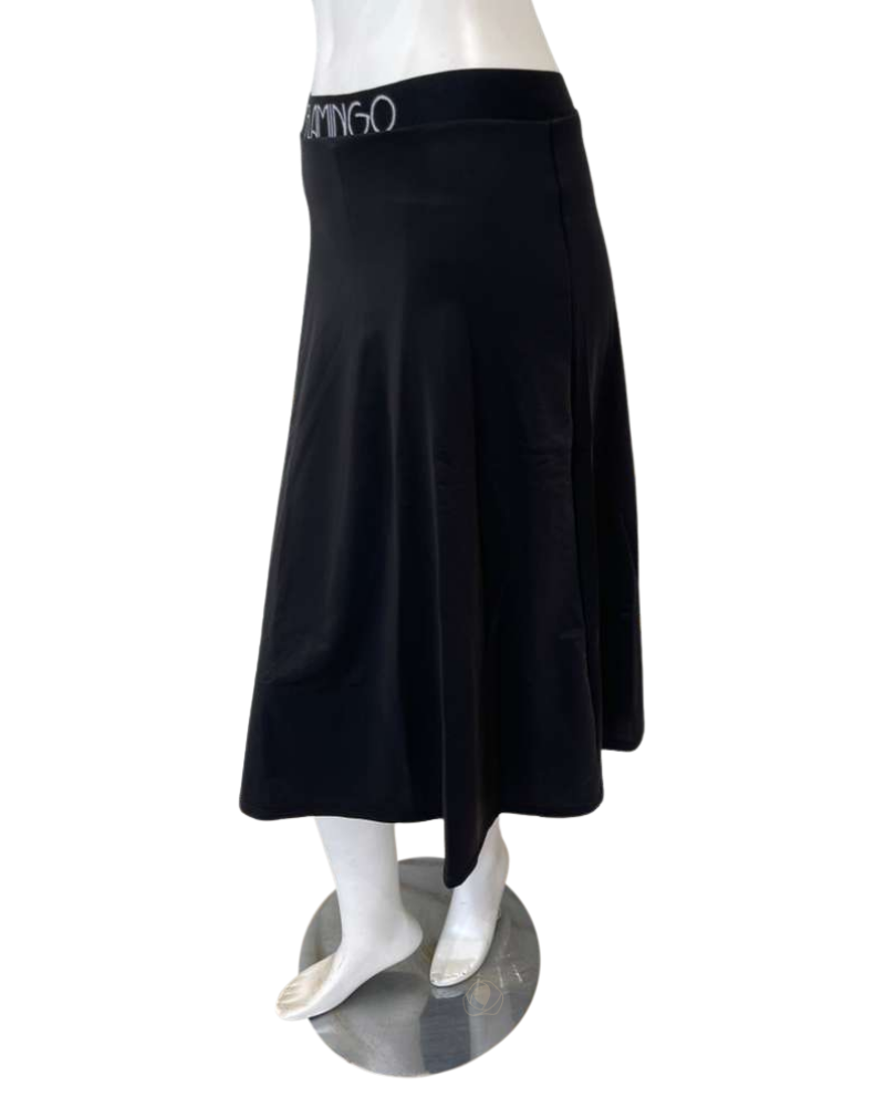 Flamingo Black Swim Skirt with Leggings 29