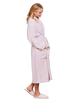 Barefoot Dreams B509 Heather Dusty Rose/White CozyChic Robe Myselflingerie.com