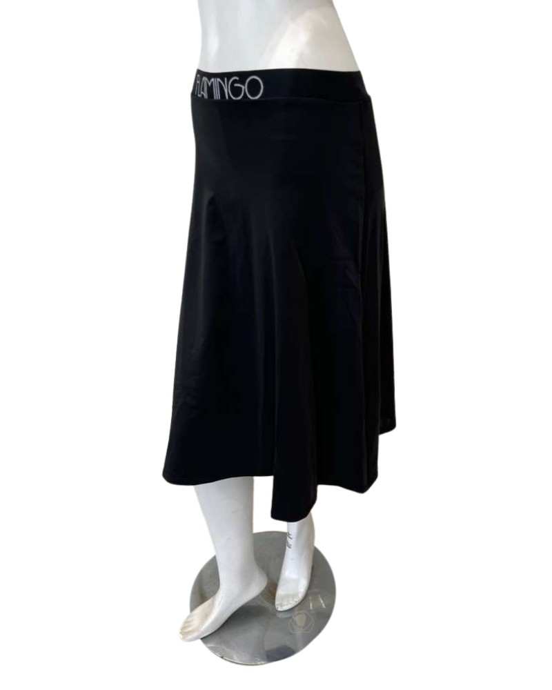 Flamingo 26FL406T-BK Black Swim Skirt with Leggings 26