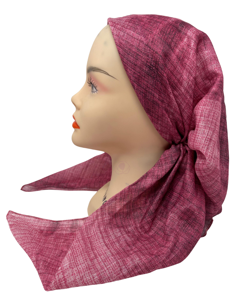 It's Younique OB-SHIM-OMPNK Pink Ombre Shimmer Pre-Tied Open Back Bandanna with Velvet Grip Myselflingerie.com