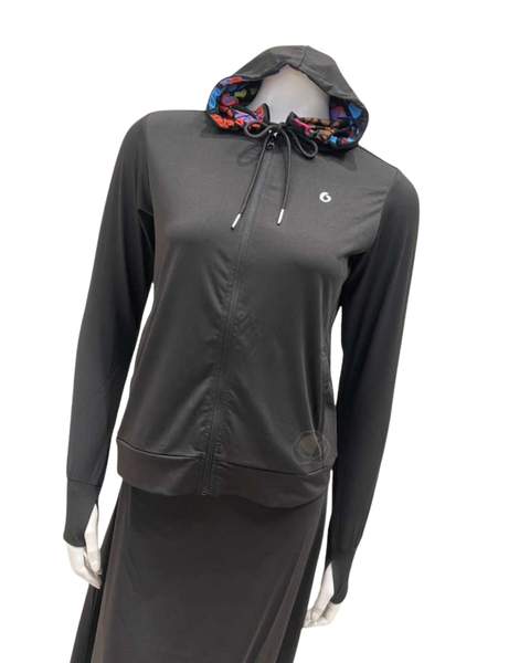 ORD Patterened Active/Swim Hoodie and Skirt Set Myselflingerie.com