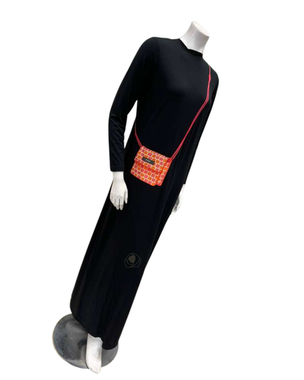 Plush PM N5272 Black Crossbody Pull On Cotton Teens Nightgown Myselflingerie.com