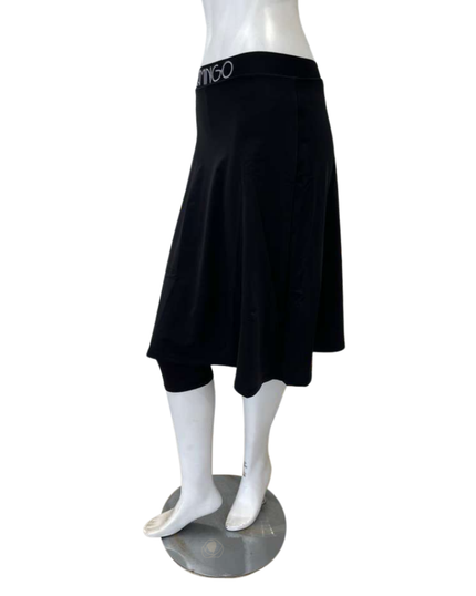 Flamingo 26FL406-BK Black Swim Skirt with Leggings 24
