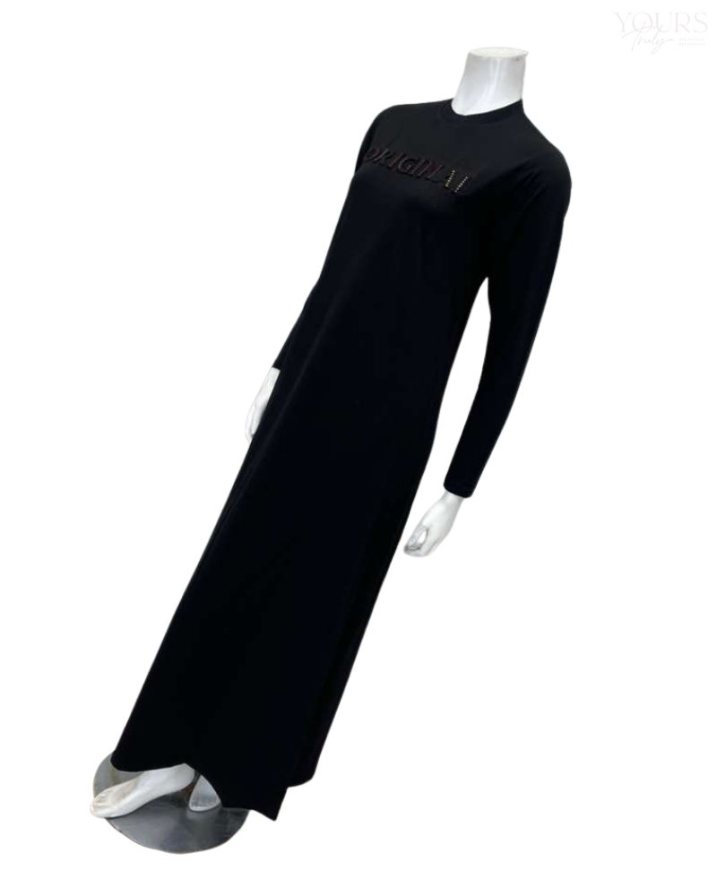 The Star Story 12-828 Black Original Pull On Cotton Blend Teen Nightgown Myselflingerie.com