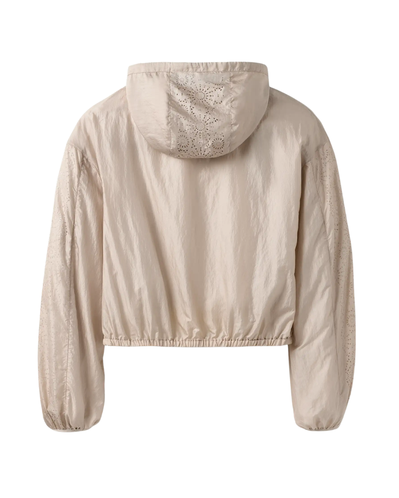 UGG 1175126 Bluff Chiara Full Zip Hooded Crop Rain Jacket Myselflingerie.com