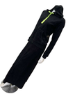 Red Myth SB6CM7321C Jet Black/Neon Terry 2 Piece Set Myselflingerie.com