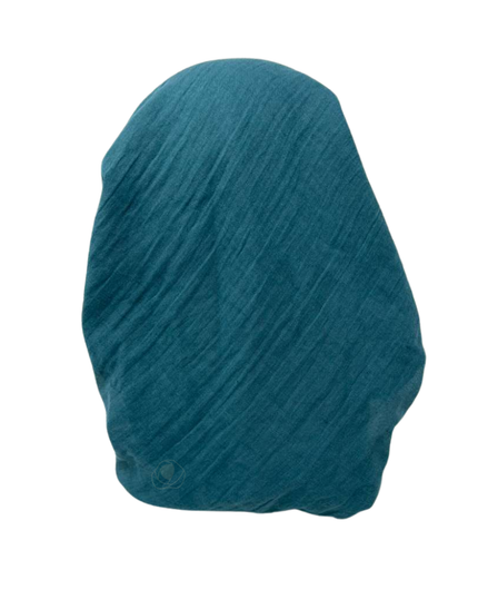 Lizi Headwear IB-TT-26630-OB Solid Teal Open Back Adjustable Pre-Tied Bandanna with Velvet Grip Myselflingerie.com