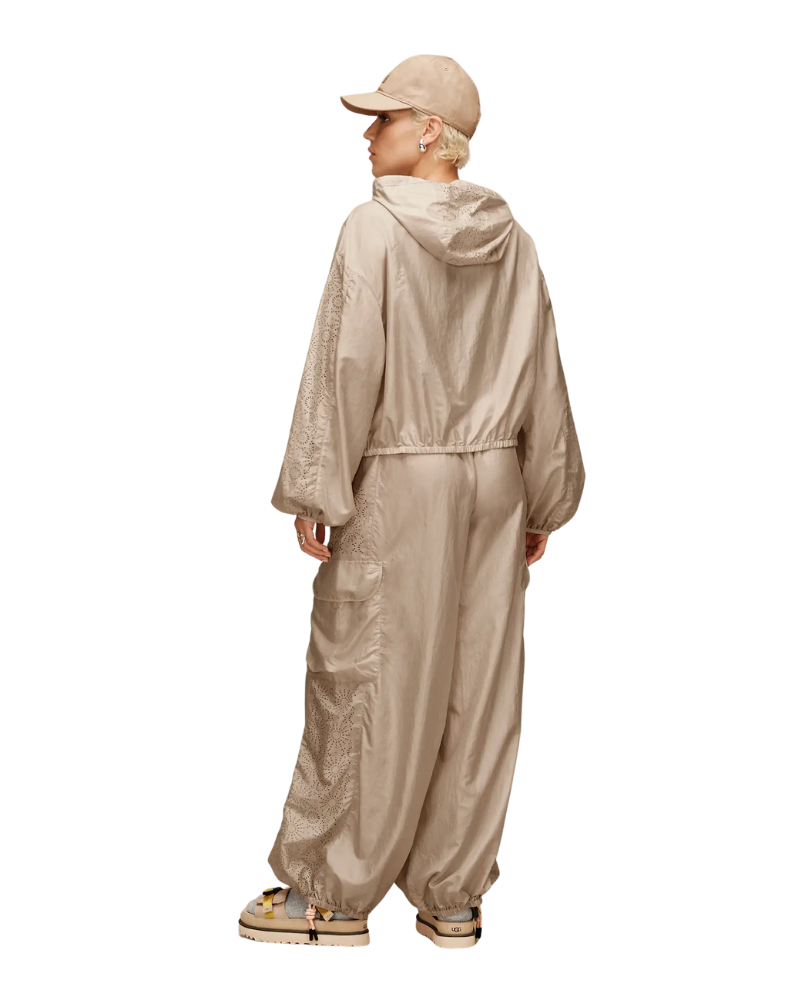 UGG 1175126 Bluff Chiara Full Zip Hooded Crop Rain Jacket Myselflingerie.com