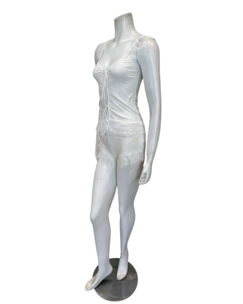 Oh! Zuza V15 Ivory Lace Cami & Shorts Set Myselflingerie.com