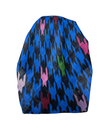 It's Younique OB-SHIM-RO Royal Blue Houndstooth Shimmer Pre-Tied Open Back Bandanna with Velvet Grip Myselflingerie.com