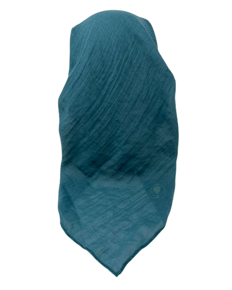 Lizi Headwear IB-TT-26630-OB Solid Teal Open Back Adjustable Pre-Tied Bandanna with Velvet Grip Myselflingerie.com