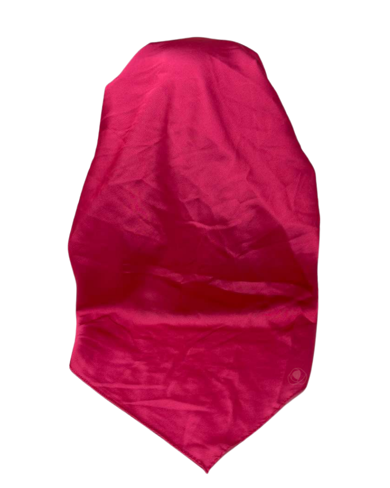 It's Younique OB-SOL-HP Solid Hot Pink Pre-Tied Open Back Bandanna with Velvet Grip Myselflingerie.com