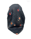 Ahead Black Weavebud Versatile Style Long Tails Open Back Pre-Tied Bandanna Myselflingerie.com